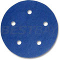 5孔Φ127MM10MM厚软密度砂轮片垫（吸尘自粘式）